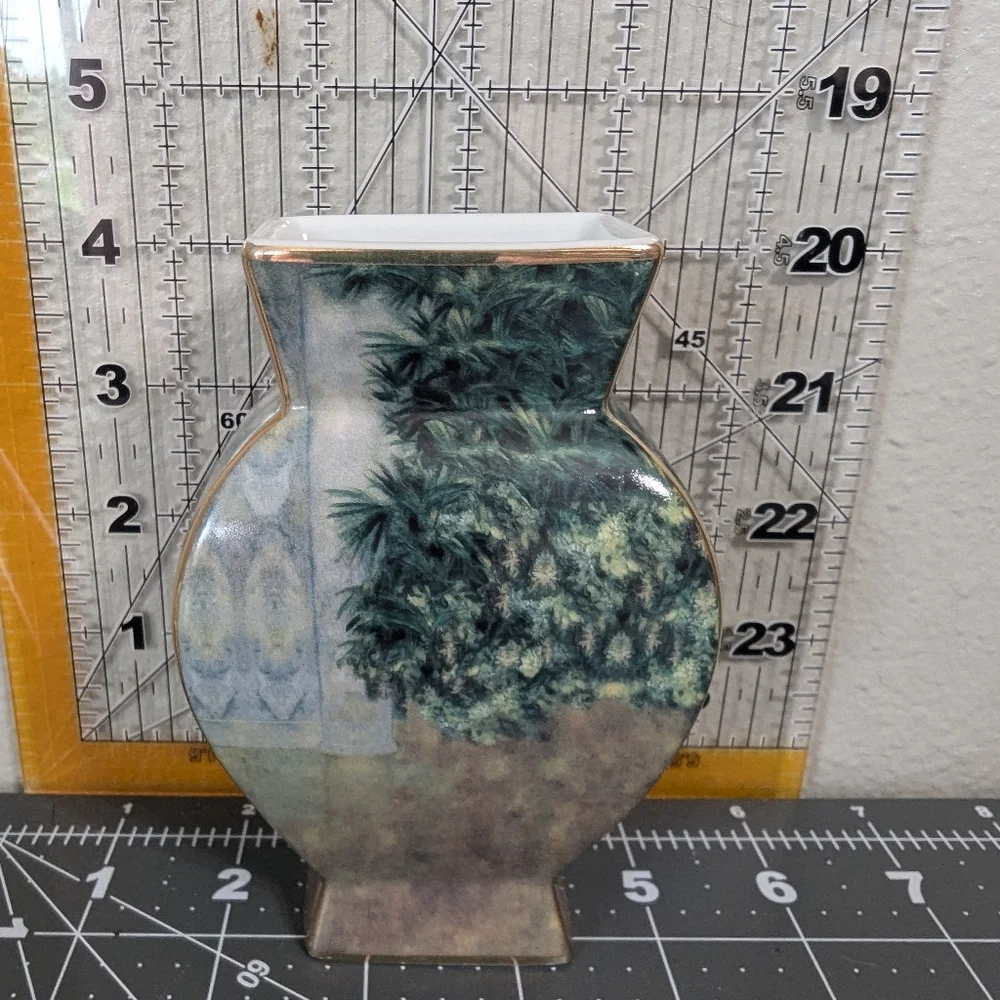 Vintage GOEBEL Artis Orbis Porcelain Bud Vase - Dance in the City